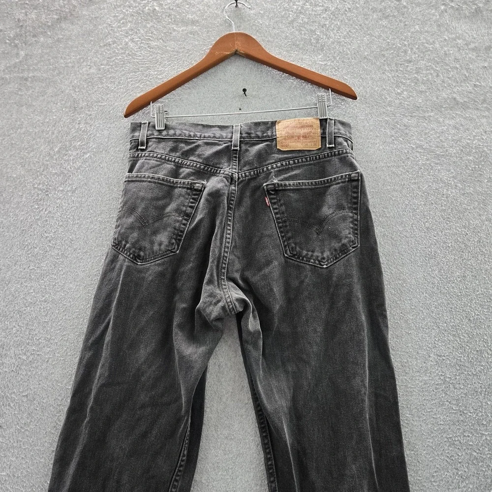 VINTAGE Levi's 505 Men Jeans 34X36 Gray Denim Regular Straight 34